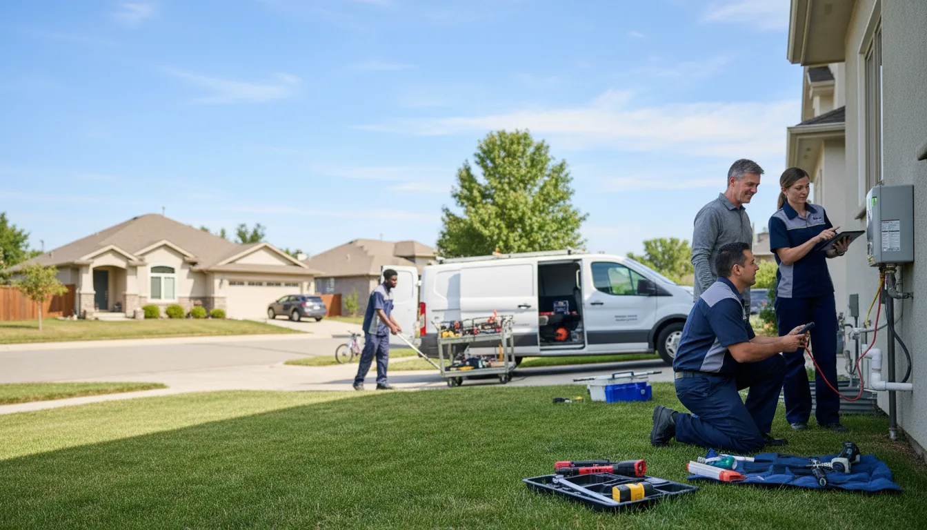 Tankless water heater service in Protection, KS